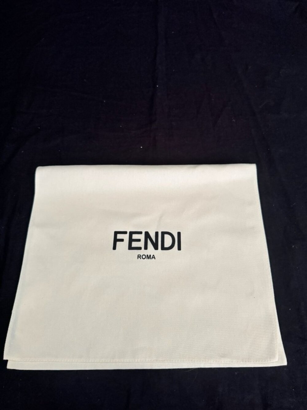 Fendi Dust Bag Storage Solid Ivory  12" x 14"